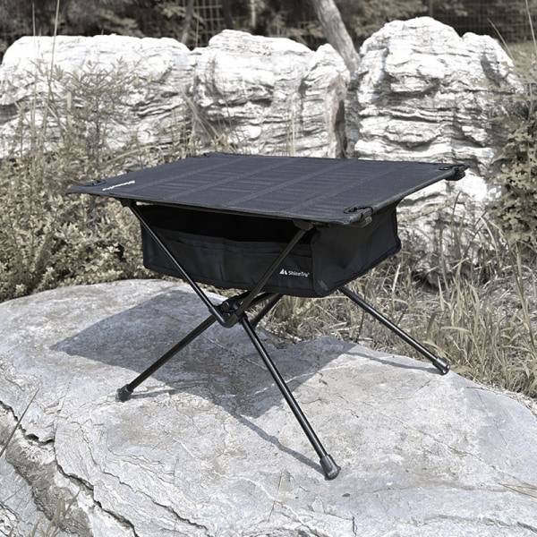 Bærbart klapbord Ultralet campingbord i aluminiumslegering black Portable table