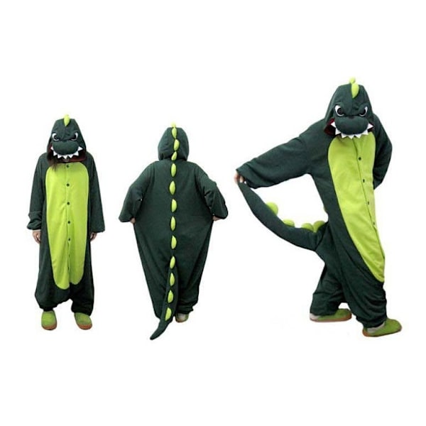 Fancy Cosplay Kostume Onesie Pyjamas Voksen Nattøj Dinosaur M