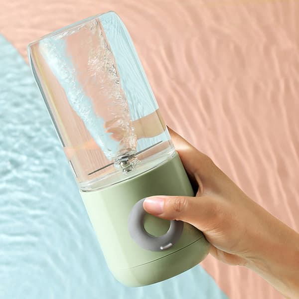 500Ml Elektrisk Mini Juicer Smoothie Blender Cup Seks Blade USB white 7*7*19.5cm