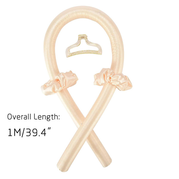 Curling Rod Lazy Curler Hair Curler Frisørværktøj champagne with hair clips