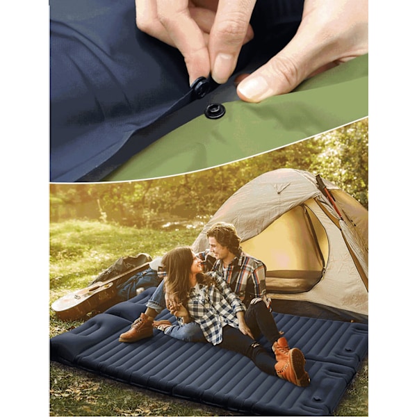 Selvoppustelig luftmadras Ultralet Vandrecampingmåtte army green