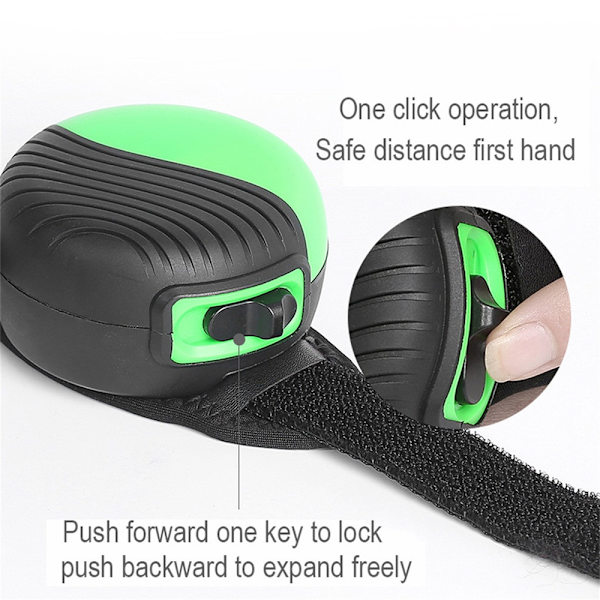 Pet dragrep klockor automatisk skalning green