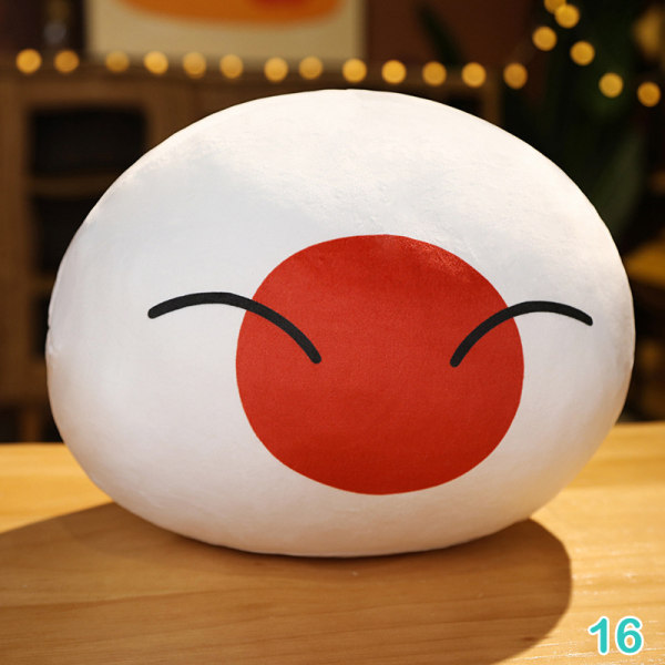 10 cm Maapallo Plyschleksak Polandball hänge Countryball Stuff -1 16(Japan smile)