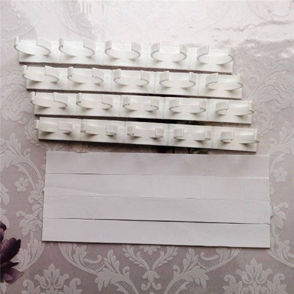4-kerroksiset mausteteline seinään ripustettavat purkit, kiinnityskoukut white 4 Layers
