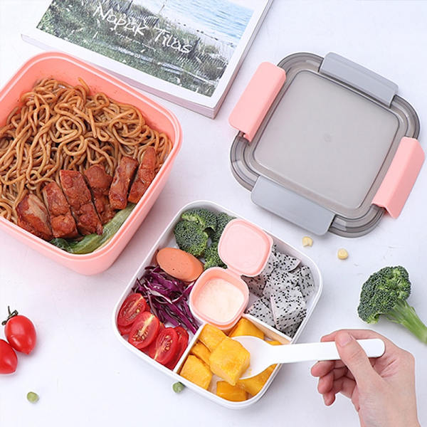 Proof Suppe Madkasse Dressing Container Sæt med Sauce Cup green 15.4x15.4x8.7cm