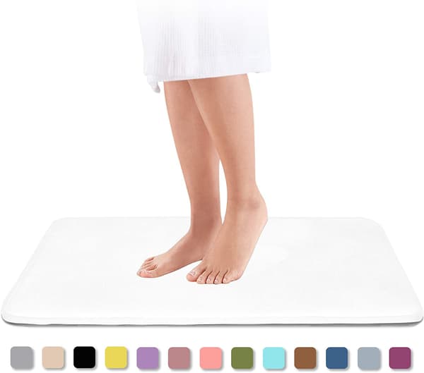 Hushållsmatta för badrum white 50×80cm