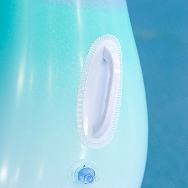 Uppblåsbar påfågel simring sommar pool flyter blue small