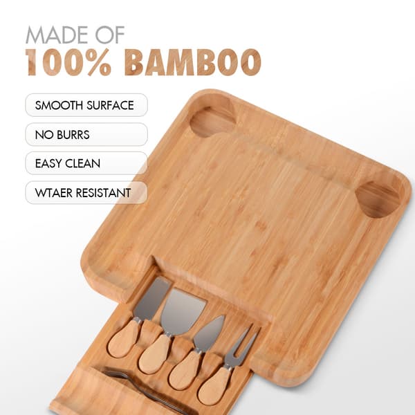 Ostbräda 4 blad Set Verktyg Kökstillbehör med bricka 1pc