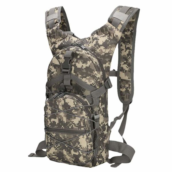 Camouflage Vandtæt Multiple Pocket Tactical Bike Rygsæk Acu Digital 21*21*42cm