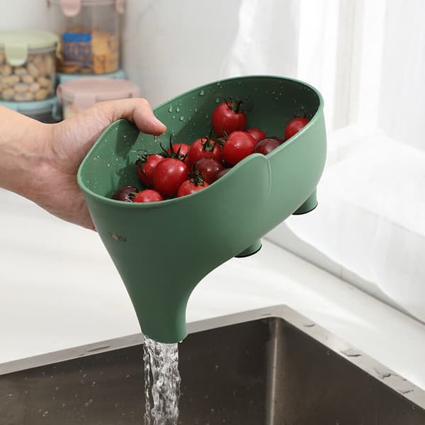Elephant Drain Basket Hem Kök Multifunktionell förvaring gray
