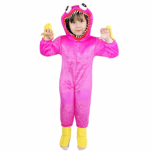 Kostume Horror Spil Onesies Pyjamas Hjemmetøj Halloween pink medium