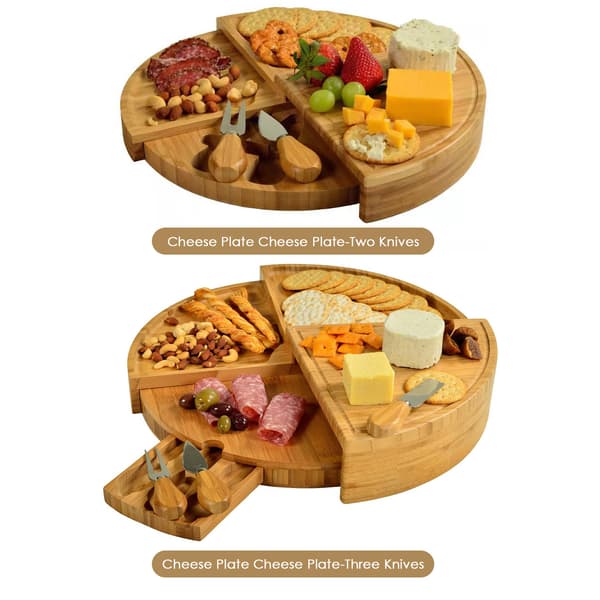 Bambulåda Osttallrik Snacktallrik 1pc