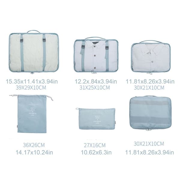 6kpl/ set Matkavaatteiden kenkien organizer 1 set