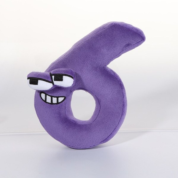 Plysch nummer söt leksak alfabetet Lore alfabetet julklapp number 9