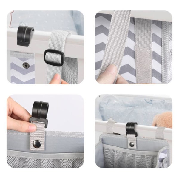 Ble Stacker hængende ble børnehave opbevaringstasker Striped 44.6*23*16cm