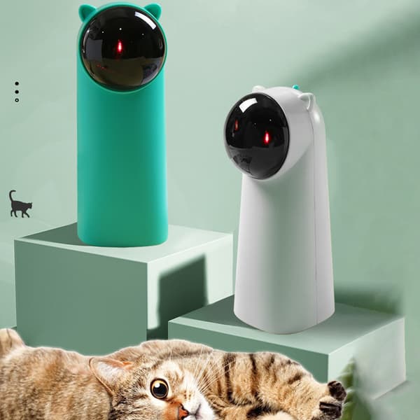 Interactive Smart Teasing Pet LED Laser Roliga Leksaker green 7x7x1 8cm