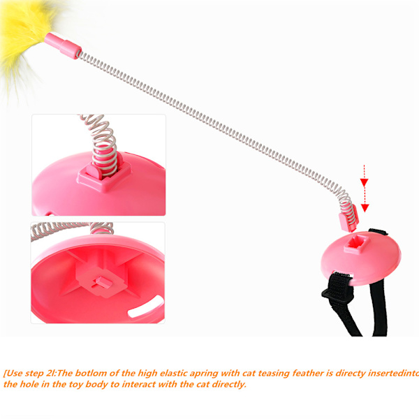Släpp händer Interaktiv och intressant kattleksak pink 237*50*111mm