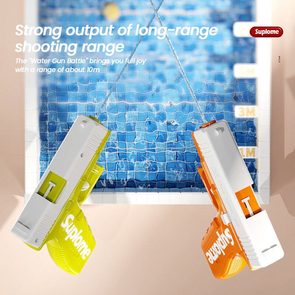 Summer Water Manual Kontinuerlig drenge og piger leger vandkampe for at køle udendørs legetøj ned Orange