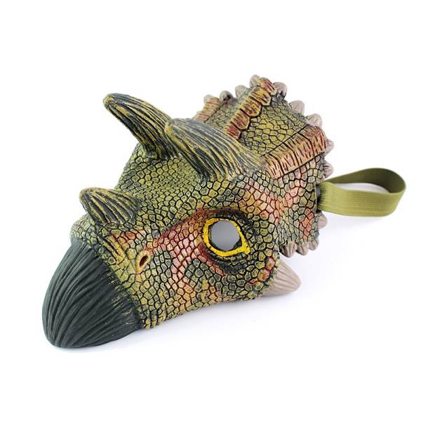 Dinosaur Mask Simulering Dinosaur Model Halloween Mask red 21.5*16*12cm