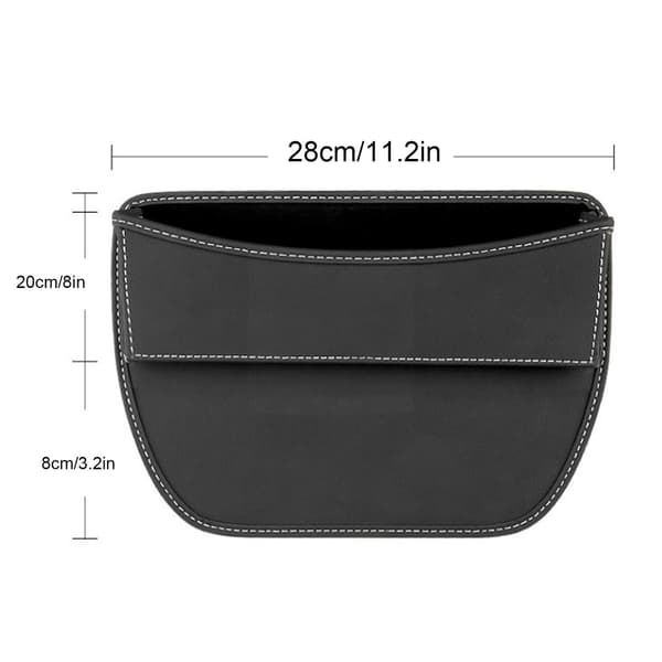 Billäderförvaringslåda Låsfickaförvaringslåda Saddle brown 28*28*4cm