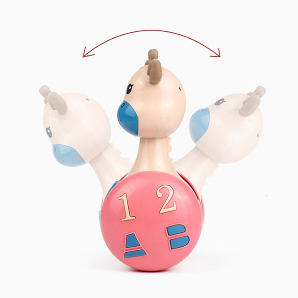 Liukuvat Deer Baby Tumbler helistinlelut blue 6x6x15