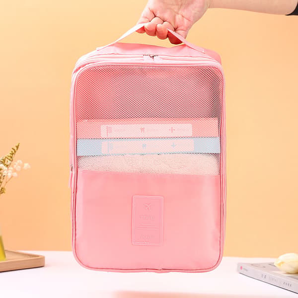 Multifunktions bärbara resesko Underkläder Klädväskor pink 22*13*29cm