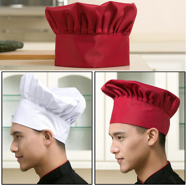 Säädettävä Cook Ravintolat Catering Elastinen cap white