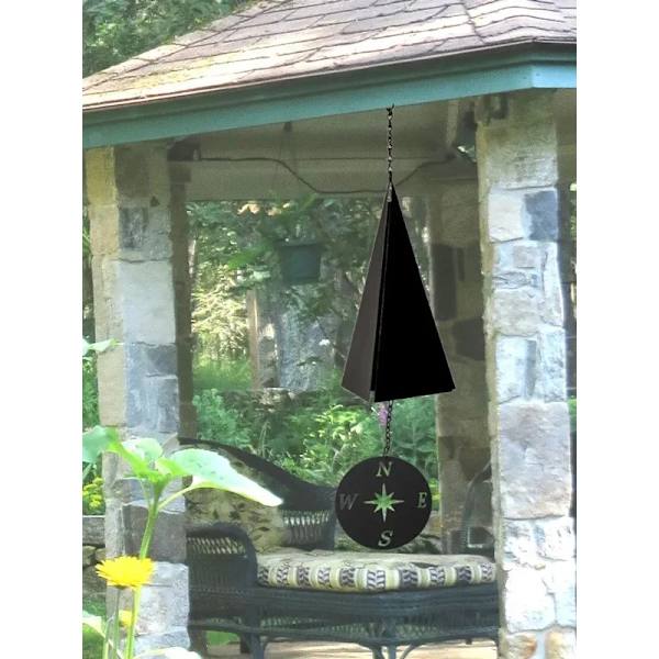 Utomhus Wind Chime Dörr Veranda Trädgårdsdekoration black red bird