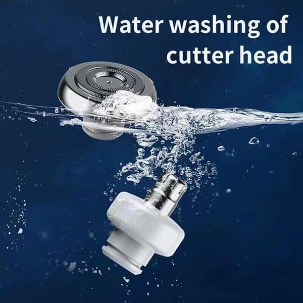2 i 1 Mini Electric Rakapparat Män Razor Nose VIT White