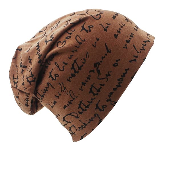 Unisex mössa Varm dam höst vinter mössa Mode hiphop mössa khaki