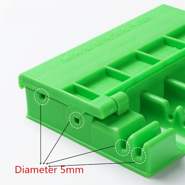 Skewers Kebab Maker Grill Stringer Box Machine BBQ Gadget green 17.3*11.5*2.5cm