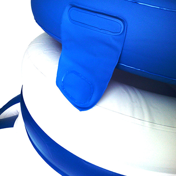 Øl Vand Isterninger Oppustelig Ice Bucket Float Cup Holder white+blue