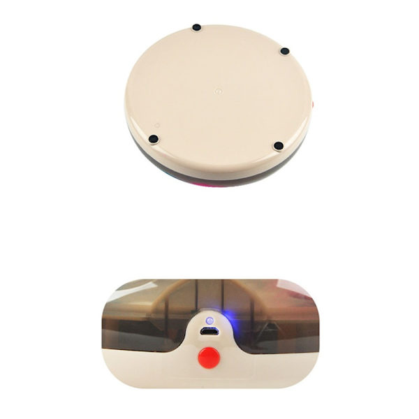 Uppladdningsbara Maglev studsande hoppande kattspelkomplex white diameter 24.5 * 10.5cm