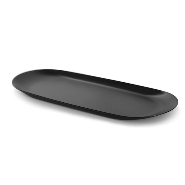 Oval bricka Flerfärgad rostfritt stål Serveringsbricka i metall för mat Aromaterapi Ljusverktyg Badrum Köksjuvel red bronze brushed
