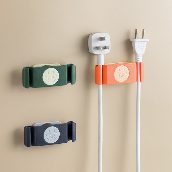 Power Krok Dataledning Lagring Eltrådsfäste green 4pcs
