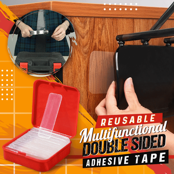 Genanvendelig dobbeltsidet tape Multifunktionel PVC Sporløs clear 2 boxes