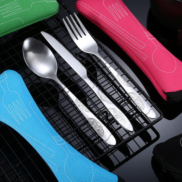 bärbar set resa pink