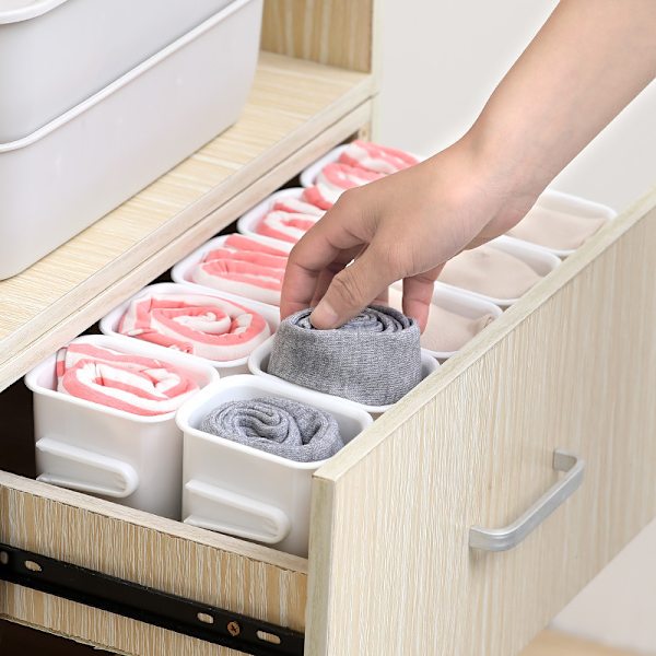Säilytyslaatikko keittiön pidike white 5pcs