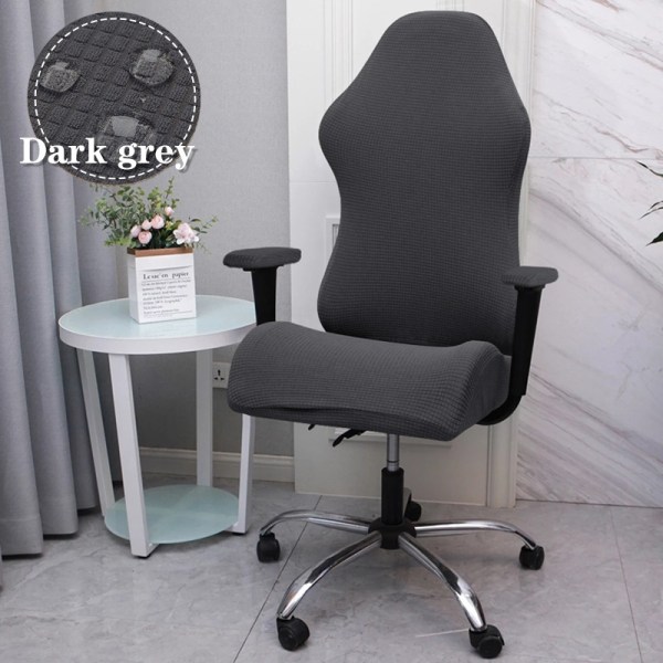 Toimistoistuinsuojat tietokonetuoleille Elastinen nojatuolin cover darkgray