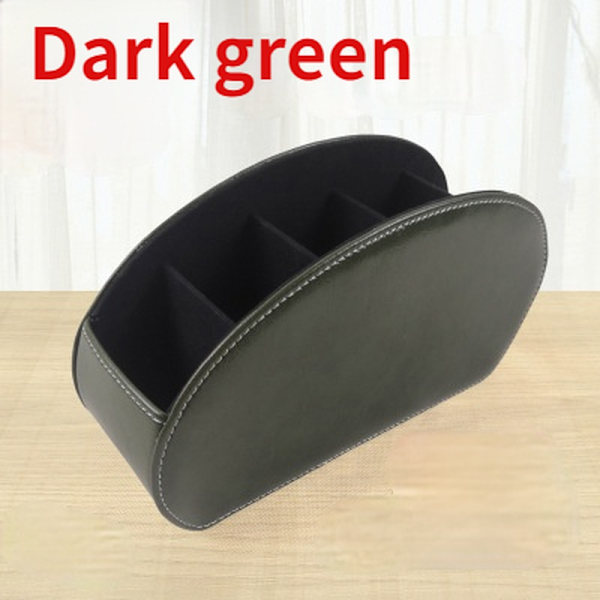 Läder multifunktion ta emot ett case dark green