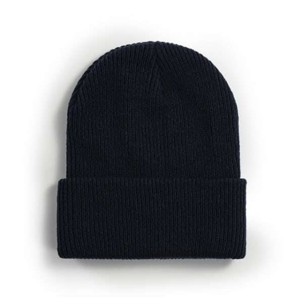 Varm strikkede huer Solid Unisex til kvinder Beanie uldblandinger Blød efterårs vinterhue Color 1