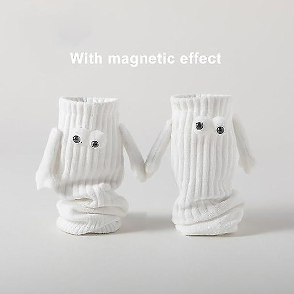 Hånd i hånd-strømper venskabsstrømper magnetiske strømper håndholdte venskabsstrømper sjove 3D-dukkeparstrømper 1 Pairs black