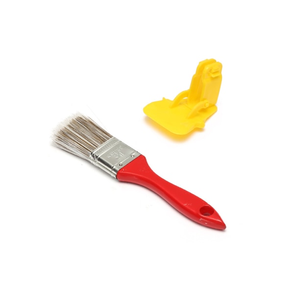 Bärbar multifunktionspensel för väggmålarfärg i plast red+yellow 20*4cm