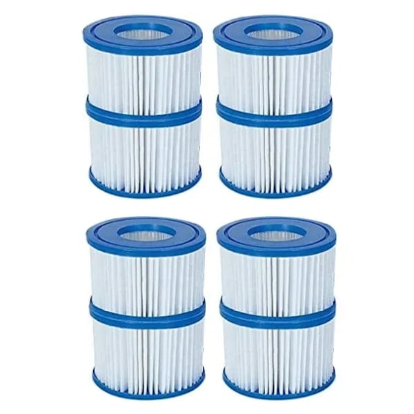 Lay-Z-Spa suodatinpatruuna (VI), yhteensopiva kaikkien Lay-Z-Spa kylpytynnyrimallien kanssa 4pcs