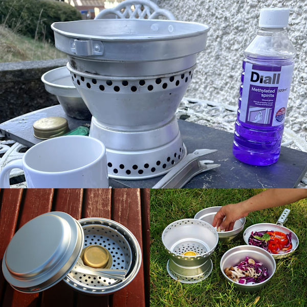 Stormkök Outdoor Aluminium Camping Köksredskap Kit 1set