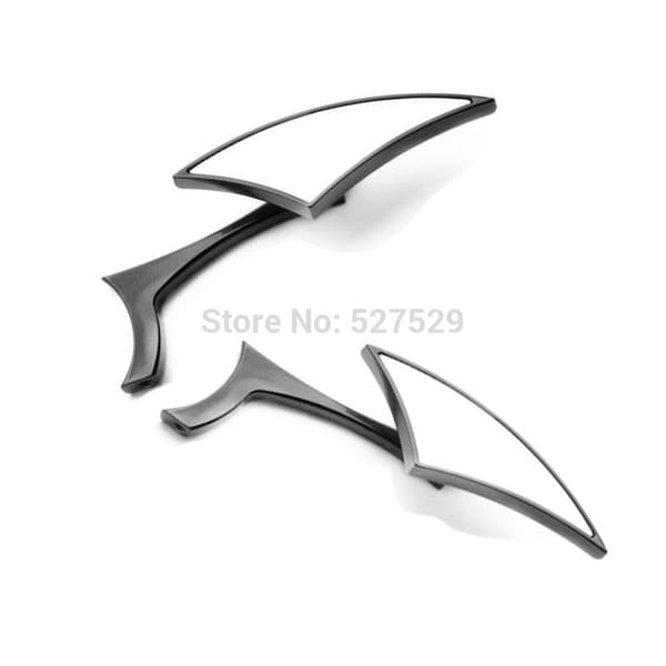 1 par universal 8mm/10mm motorcykelspeglar black