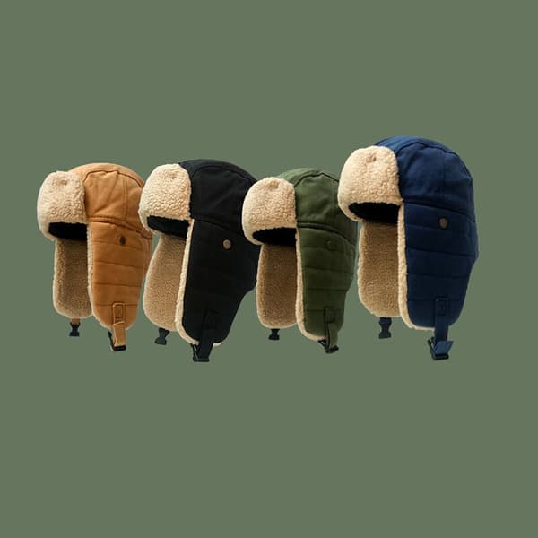 vinterridning skidpilot mössa fleece tjock dark blue