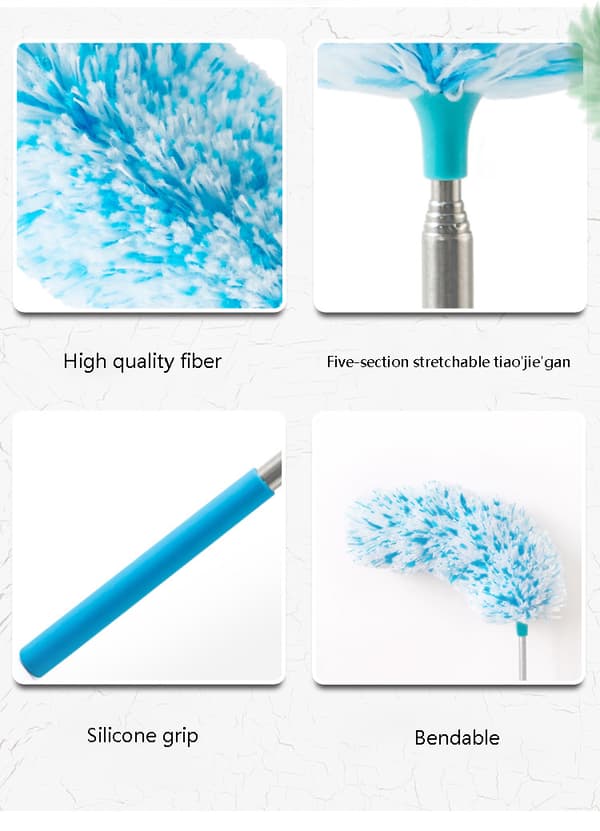 Fiberdamm rengöring borste möbler ren blue