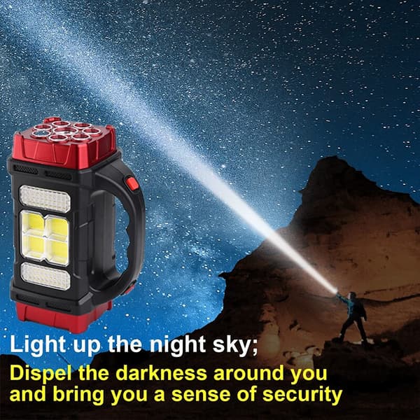 Ladattava LED-taskulamppu Zoomattava vedenpitävä taskulamppu red small