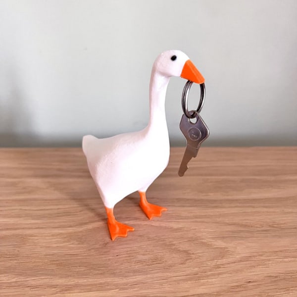Söt Duck Goose Key Storage Rack Heminredning white goose